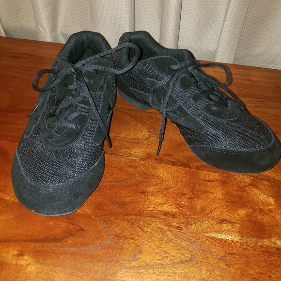 Black Adult Jazz Dance Shoes - Picture 2 of 4